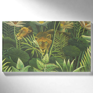 Henri Rousseau Tropischer Dschungel Löwe Vintage D Namenschild
