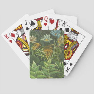 Henri Rousseau Tropischer Dschungel Löwe Vintage D Spielkarten