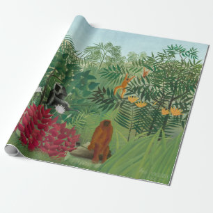 Henri Rousseau - Tropischer Wald mit Affen Geschenkpapier