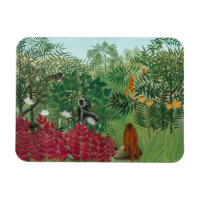 Henri Rousseau - Tropischer Wald mit Affen
