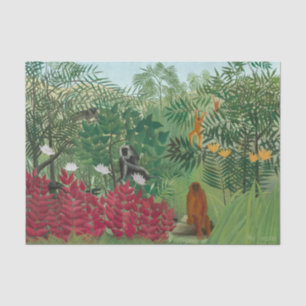 Henri Rousseau - Tropischer Wald mit Affen Seidenpapier