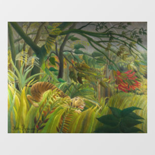 Henri Rousseau - überrascht! Fensteraufkleber