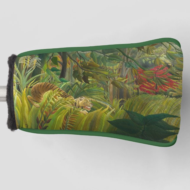 Henri Rousseau - überrascht! Golf Headcover (Vorderseite)