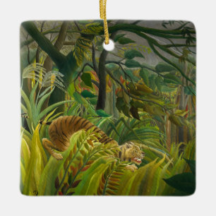 Henri Rousseau - überrascht! Keramikornament
