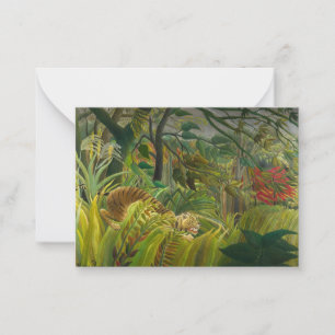 Henri Rousseau - Überrascht! Mitteilungskarte