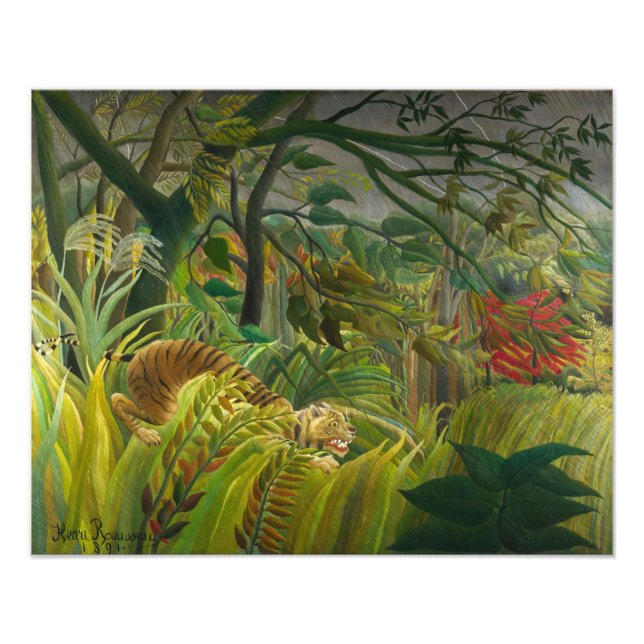 Henri Rousseau - überrascht! Poster (Vorne)