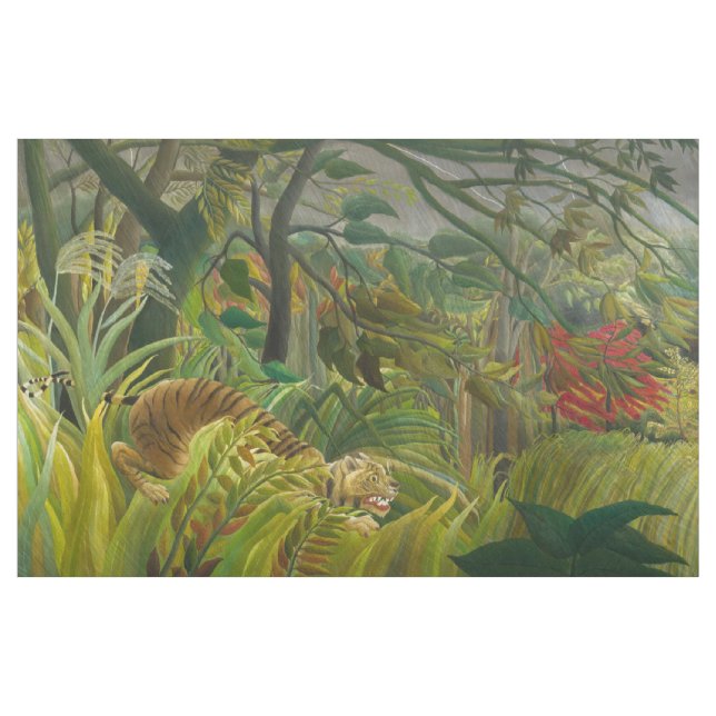 Henri Rousseau - überrascht! Stoff (Yard (91,4 cm))