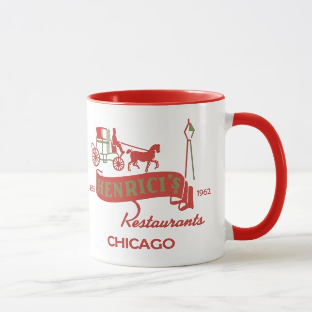 Henrici's Restaurant, Chicago, IL 1868-1962 Tasse (Rechts)