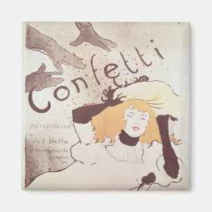 Henride Toulouse-Lautrec Confetti, 1893 Magnet
