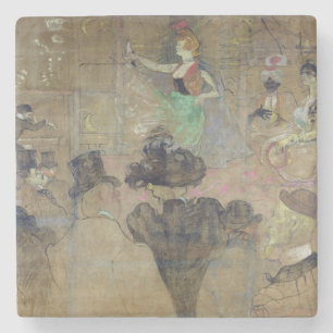 Henride Toulouse-Lautrec  , das am Rouge tanzt: Steinuntersetzer