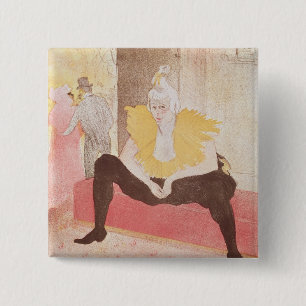 Henride Toulouse-Lautrec das Clowness Cha-U-Kao Button