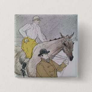 Henride Toulouse-Lautrec  , das der Jockey zu Button