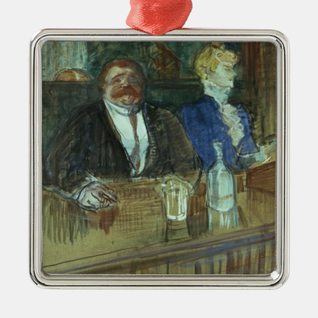 Henride Toulouse-Lautrec | im Bar: Der fette Ornament Aus Metall (Vorne)