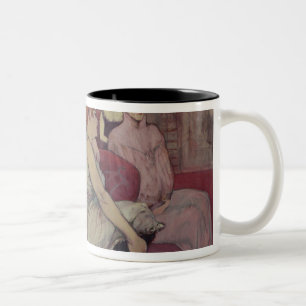 Henride Toulouse-Lautrec im Salon am Ru Zweifarbige Tasse