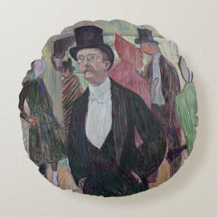 Henride Toulouse-Lautrec   Monsieur Fourcade, 188 Rundes Kissen