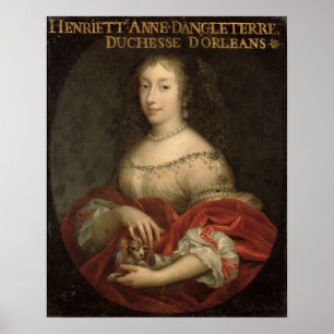 Henrietta Anne Duchess von Orleans Poster