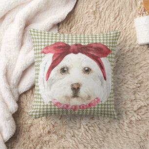 Henrietta, das Havanese Throw Kissen
