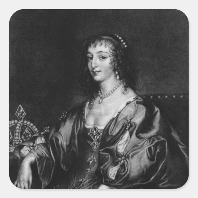 Henrietta Maria Quadratischer Aufkleber (Vorderseite)