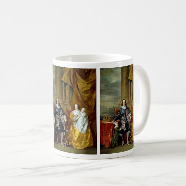 Henrietta Maria und Charles I von Van Dyck Coffee  Kaffeetasse (VorderseiteRechts)