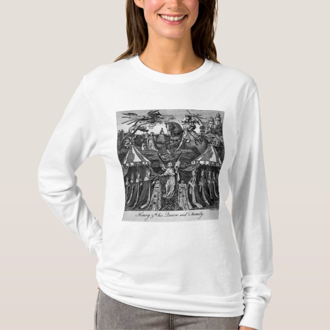 Henry 5., seine Königin und Familie T-Shirt (Vorderseite)
