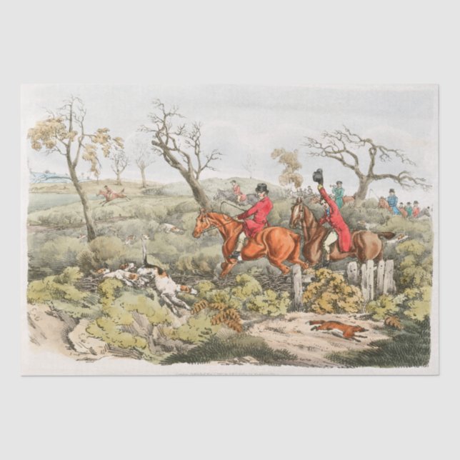 Henry Alken | Fuchsjagd Seidenpapier (Vorderseite)