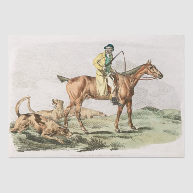 Henry Alken | Mounted Hunter Seidenpapier (Vorderseite)