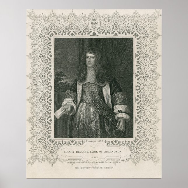 Henry Bennet, 1. Earl of Arlington Poster (Vorne)
