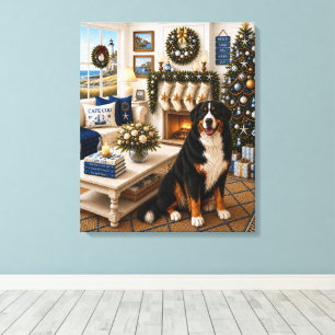 Henry, Bernies Berner Sennenhund Leinwanddruck