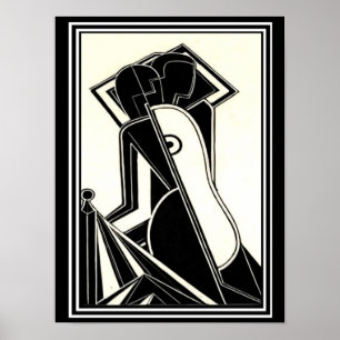 Henry Butler "Female Figures " 1928 Deko Print