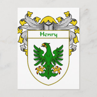Henry Coat of Arms (Mantled) Postkarte