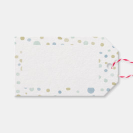 Henry Confetti Watercolor Dots Gift Tag Geschenkanhänger