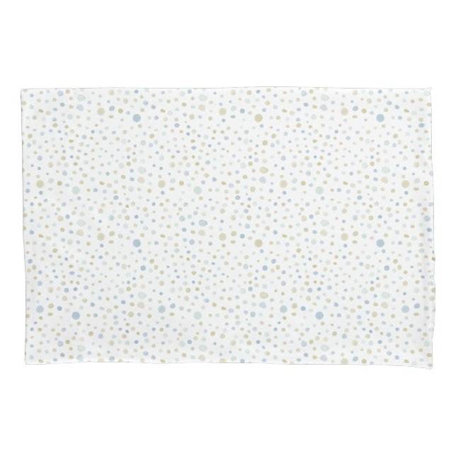 Henry Confetti Watercolor Dots Pillowcase Kissenbezug (Vorderseite)