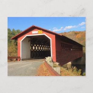 Henry Covered Bridge Bennington Vermont Postkarte