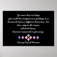 Henry David Thoreau - Different Drummer Zitat
