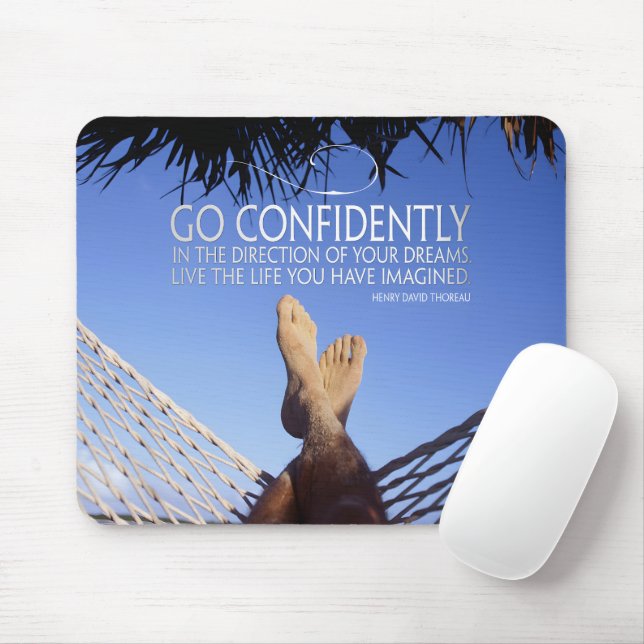Henry David Thoreau Inspiration Vertrauen Mousepad (Mit Mouse)