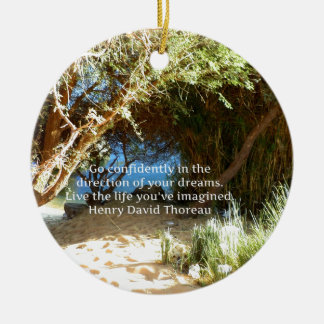 Henry David Thoreau Motivierend Dream Quotation Keramik Ornament