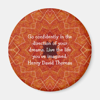 Henry David Thoreau Motivierend Dream Quotation Magnet