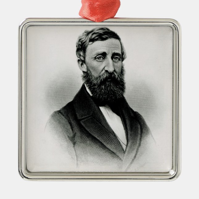 Henry David Thoreau Ornament Aus Metall (Vorne)