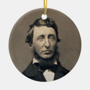 Henry David Thoreau Portrait Maxham daguerreotype Keramikornament