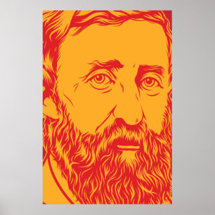 Henry David Thoreau-Porträt Poster