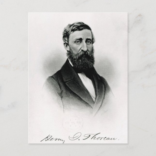 Henry David Thoreau Postkarte (Vorderseite)
