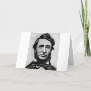 Henry David Thoreau Quote Karte