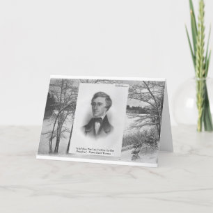 Henry David Thoreau Quote Karte