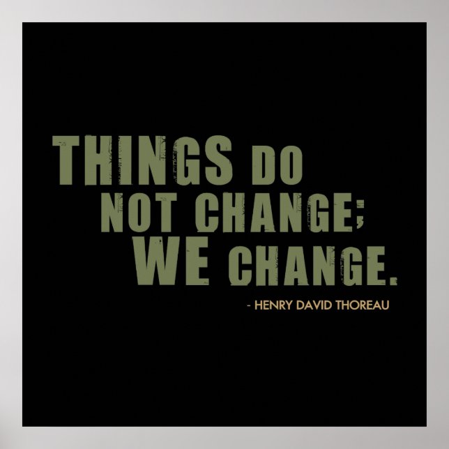 Henry David Thoreau Quote Poster (Vorne)