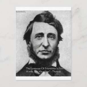 Henry David Thoreau Quote Postkarte