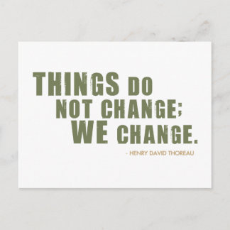 Henry David Thoreau Quote Postkarte