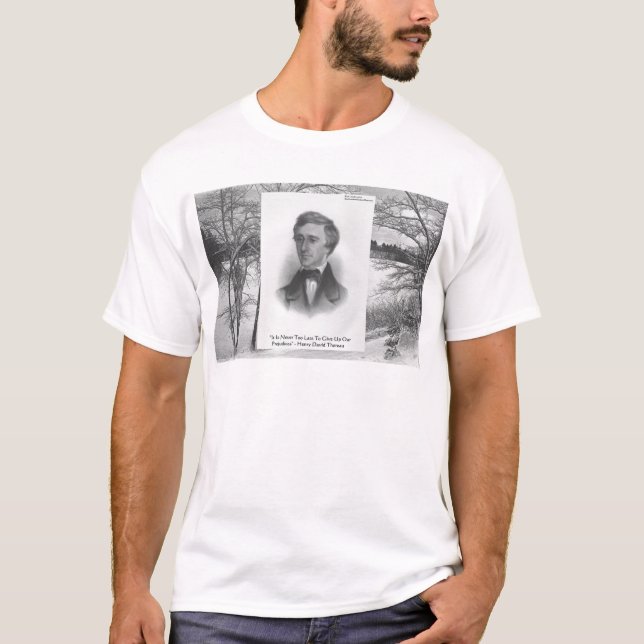 Henry David Thoreau Quote T-Shirt (Vorderseite)