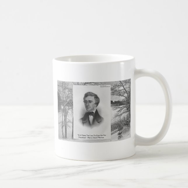 Henry David Thoreau Quote Tasse (Rechts)