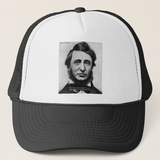 Henry David Thoreau Quote Truckerkappe (Vorderseite)