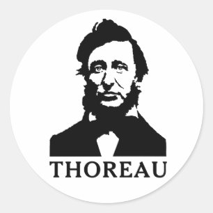 Henry David Thoreau Runder Aufkleber
